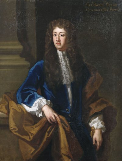 Portrait de Sir Edward Warner, gouverneur de la Tour, en pied - Godfrey Kneller